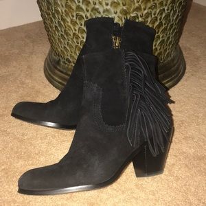 Sam Edelman Black Suede Booties
